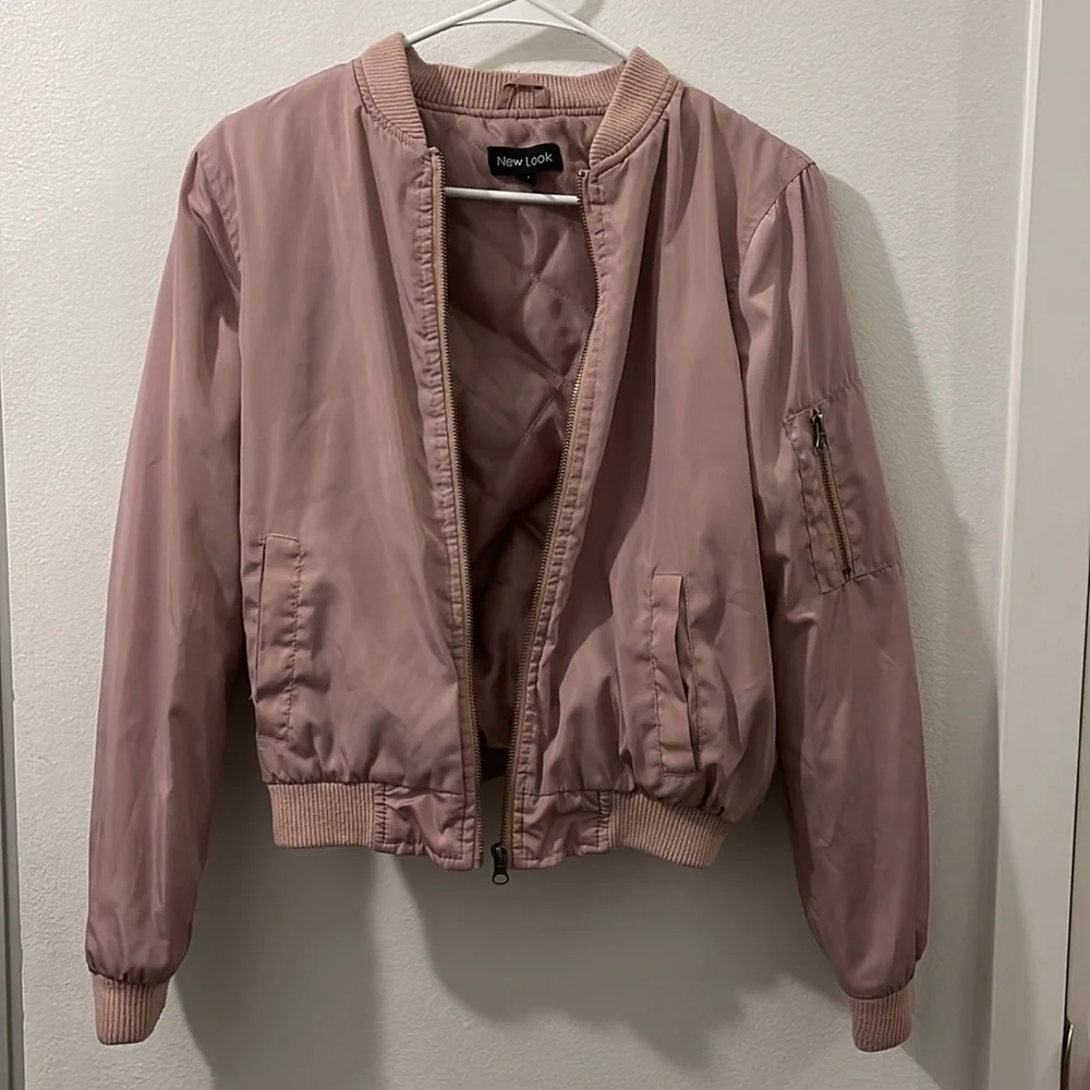 Pink New Look Bomber Jacket - Picture 3 of 5